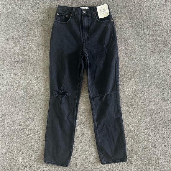 Abercrombie & Fitch The 90s Straight Ultra High Rise Curve Love Jeans 27/4 - Picture 1 of 10